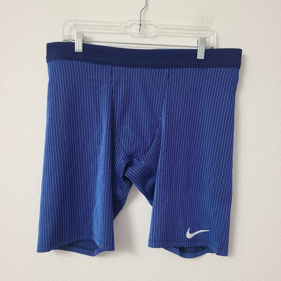 NEW Nike Pro Elite Track & Field 1/2 Length Shorts AO8152-492 Size 4XL Blue - Picture 1 of 5